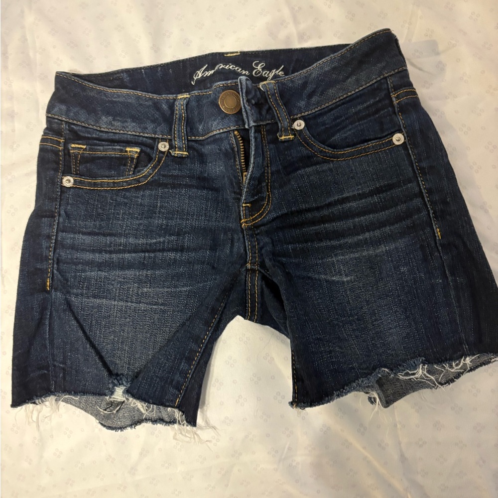 American Eagle Outfitters Dark Blue Jean Shorts